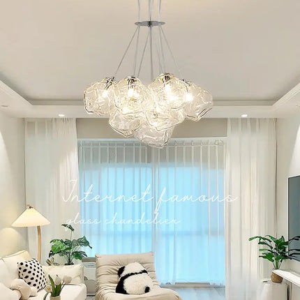 lustre moderne en forme de gâteau de glace pour décoration intérieure