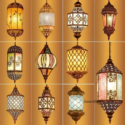 Lustre suspension décoratif style asiatique pour intérieur bohème — LZ4N7Q2