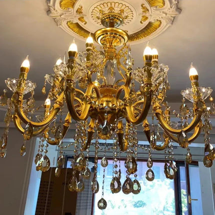 Lustre suspendu en cristal avec éclairage LED moderne — LZ4X9T
