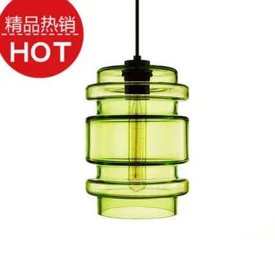 Lustre suspendu en verre transparent au design moderne et élégant — LZ4X9J