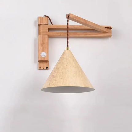 Applique murale pliable en bois style japonais nordique — LZ4X9T2