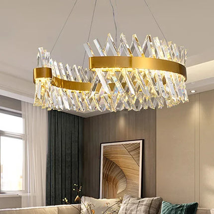 Lustre suspension en cristal lumineux pour décoration intérieure — LZ4X9M