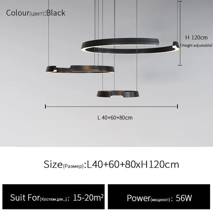 Suspension circulaire simple et moderne