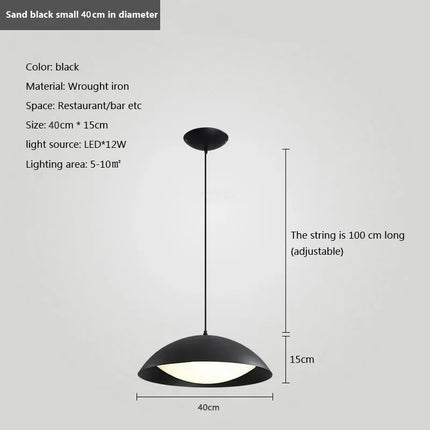 Suspension minimaliste en fer pour éclairage intérieur — LZ4XJ9