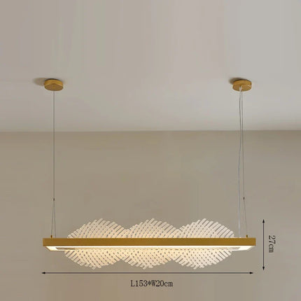 Suspension en bois style chinois pour ambiance zen économique — LZ4X9JQ