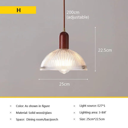 Suspension en verre au style japonais vintage pour intérieur — LZ4Q7M2