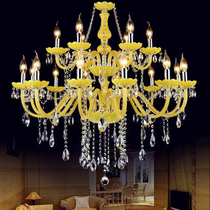 Lustre en cristal fantaisie pour mariage moderne et élégant — LZ4X9J