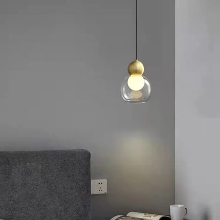 Suspension décorative réglable en verre transparent — LZ4X9T