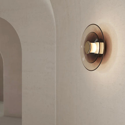 Applique murale LED en verre au design minimaliste et créatif — LZ4X9JQ