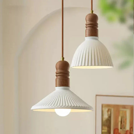 Lustre suspension nordique en bois massif pour intérieur — LZ4X9P