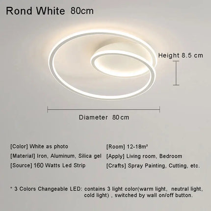 Plafonnier LED design pour éclairage intérieur décoratif — LZ4X9T