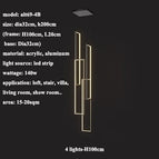 4 lumières-100cm / Télécommande à intensité variable
