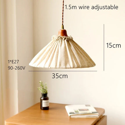 Suspension rétro nordique en coton et lin fait main — LZ4D7M