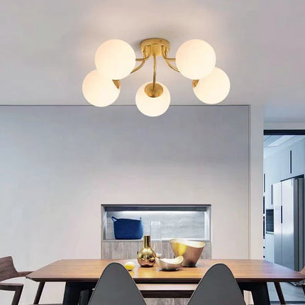 Suspension lustre LED boule de verre pour éclairage direct — LZ4X9P