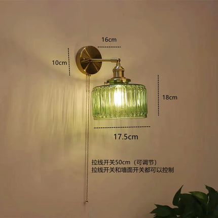 Applique murale rétro nordique avec câble décoratif style loft — LZ4P9XQ