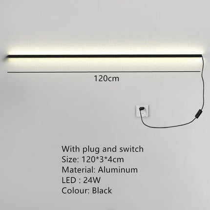 applique murale led cuboïde minimaliste en aluminium avec télécommande gradation