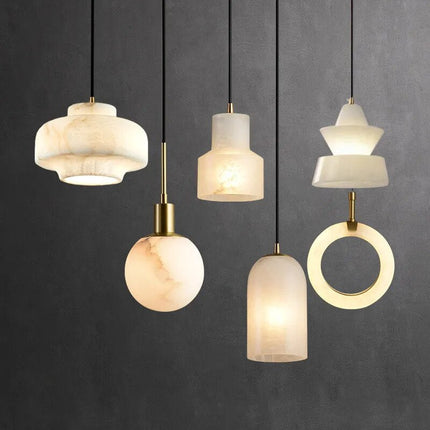 Suspension LED minimaliste en marbre — LZ4X9T1