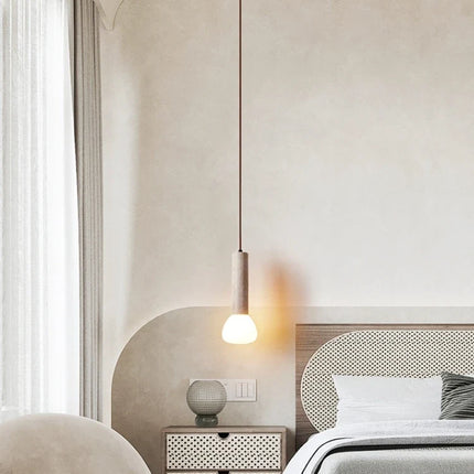 lustre créatif en pierre pour éclairage intérieur élégant