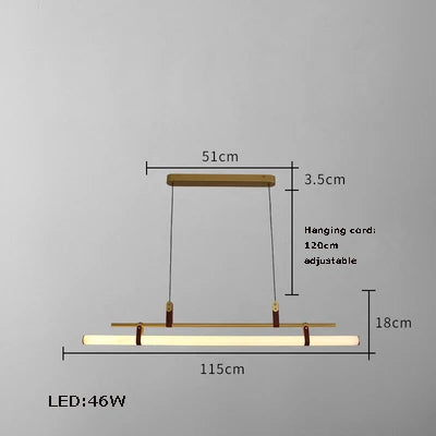 Lustre LED minimaliste pour éclairage moderne tendance — LZ4X9P