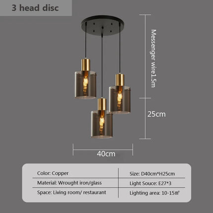 Suspension en verre au design moderne pour éclairage intérieur — LZ4Q9T1