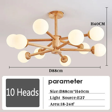 Lustre en verre moderne pour décoration intérieure élégante — LZ4X9P