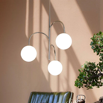 Lustre moderne en fer et verre pour intérieur — LZ4X9M