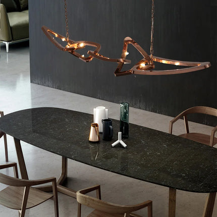 Lustre en acier inoxydable pour bar et restaurant — LZ4X9T2