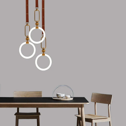 Plafonnier suspendu lumineux à anneau design nordique — LZ4X9M2