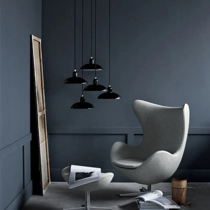 Lustre suspension minimaliste style industriel pour café et bar — LZ4P9X2Q