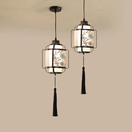 Lustre suspension style chinois rétro pour éclairage élégant — LZ4X9M
