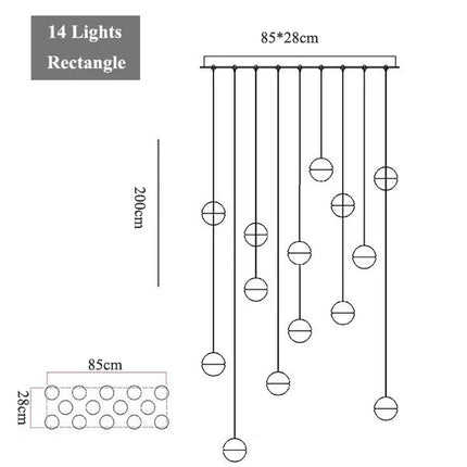 Lustre suspendu moderne en cristal pour décoration intérieure — LZ4X9M