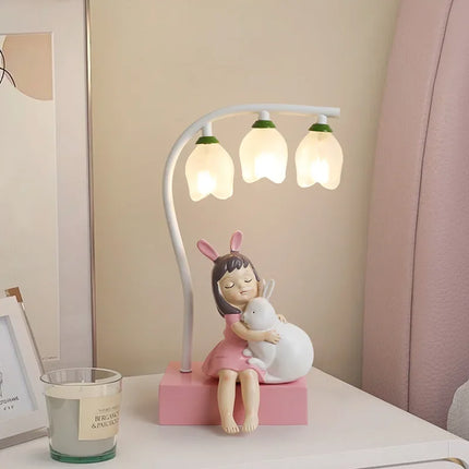 Lampe de bureau enfant design lapin princesse mignon — LZ4T9Q2