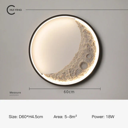 Applique murale LED décorative en forme de lune moderne — LZ4P9XQ
