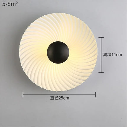 Applique murale LED ronde en métal style nordique pour intérieur moderne — LZ4X9P2
