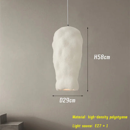 Lustre LED style wabi-sabi japonais pour décoration bar loft — LZ4X9T2