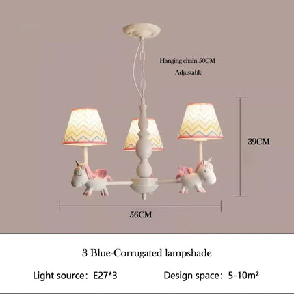 Lustre LED rotatif pour enfant style nordique romantique et chaleureux — LZ4X9P
