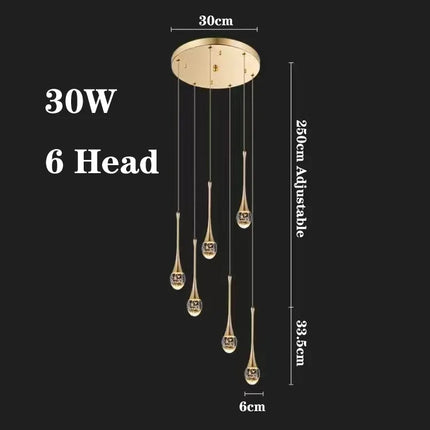 Lustre à bulles de cristal pour décoration moderne — LZ4X9Q7J
