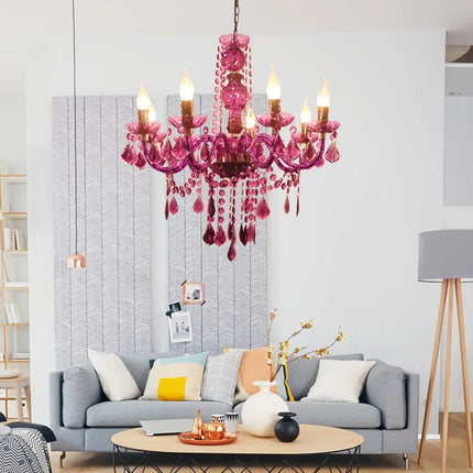 Lustre en fer décoré de fleurs colorées pour enfants — LZ4X9T2