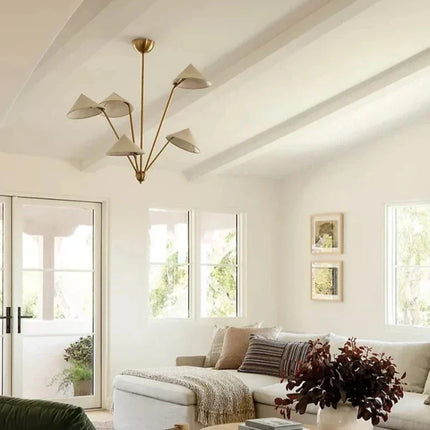 Lustre moderne en tissu avec abat-jour créatif et éclairage LED — LZ4FJ9Q2