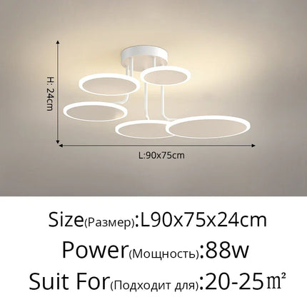 Lustre en acrylique pour intérieur moderne et lumineux — LZ4X9P