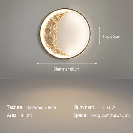 Applique murale moderne en forme de croissant de lune décoratif — LZ4X9P2
