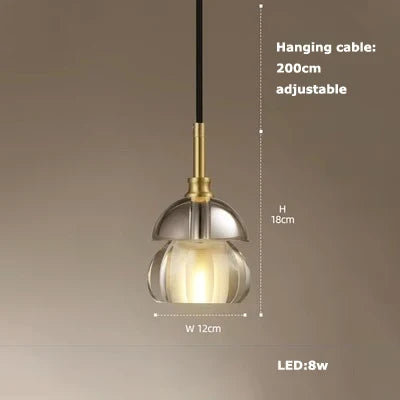Suspension Art Déco en cristal pour intérieur moderne élégant — LZ4B7Q2