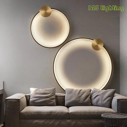 Applique murale LED en laiton style Art déco pour intérieur contemporain — LZ4X9Q2