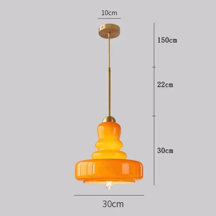 Suspension luminaire Bauhaus en verre pour cuisine et séjour — LZ4X9T2