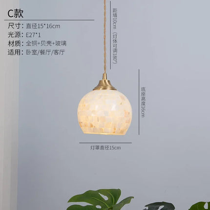 Suspension décorative méditerranéenne en coquillage naturel — LZ4XJ9