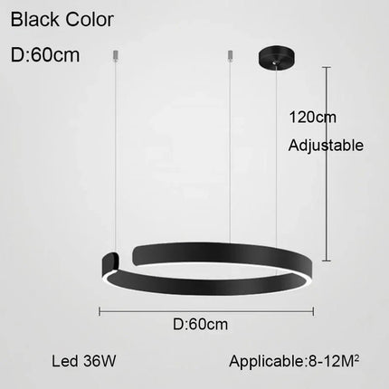 Lustre anneau design allemand à couleurs changeantes — LZ4P9XJ