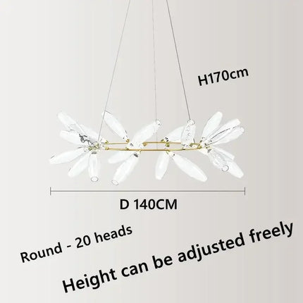 Lustre suspension en verre style nordique pour intérieur — LZ4X9T2