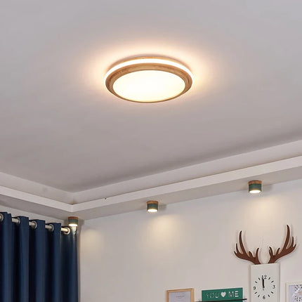 Lustre moderne en bois pour décoration intérieure — LZ4X9T