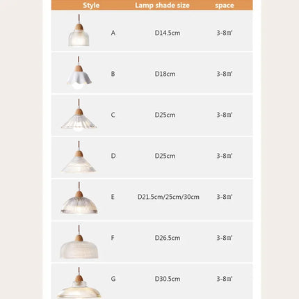 Suspension en verre au style japonais vintage pour intérieur — LZ4Q7M2