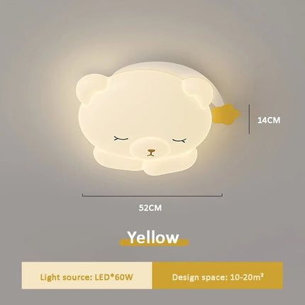Plafonnier ours mignon pour chambre d’enfant au design romantique — LZ4P9XJ
